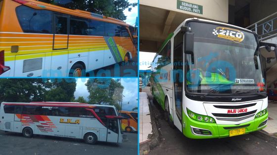 Beberapa PO Bus AKAP di Terminal Giwangan