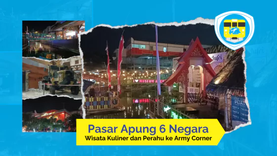Pasar Apung 6 Negara : Wisata Kuliner dan Perahu Army Corner
